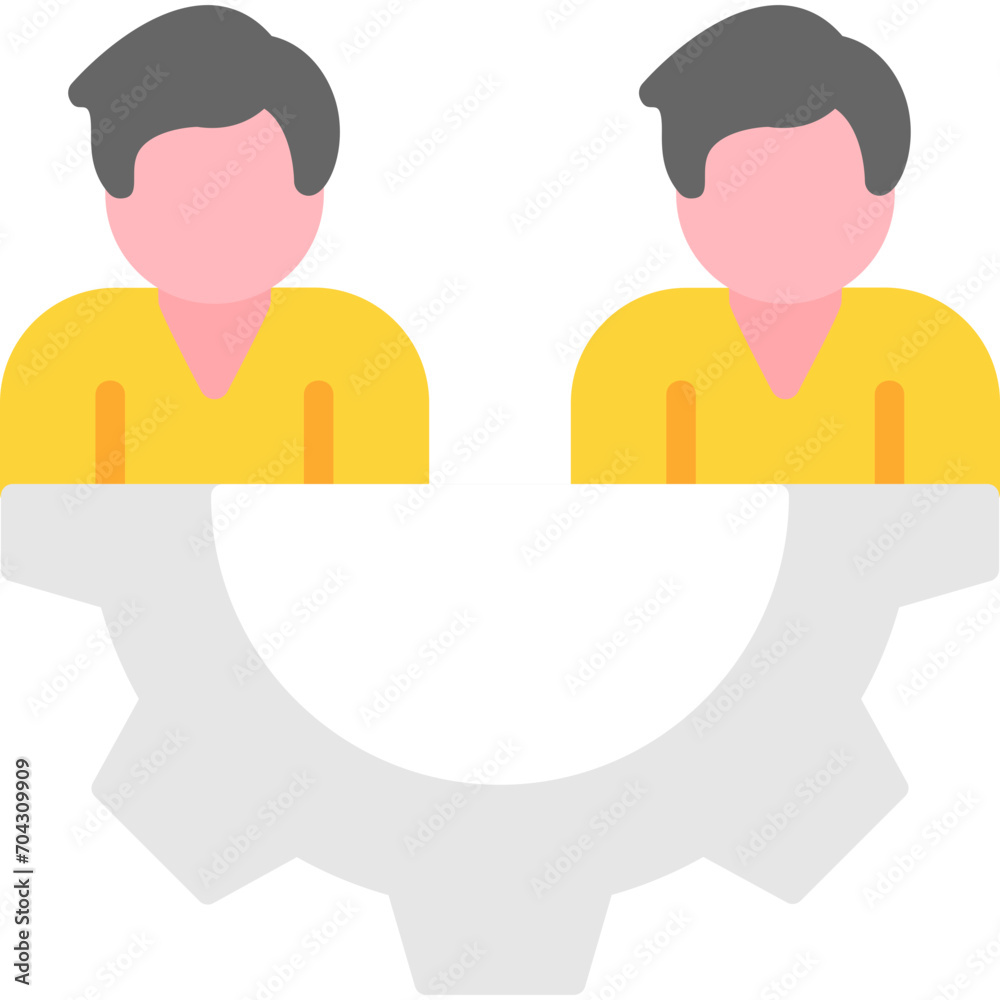 Obraz premium Team Line Icon
