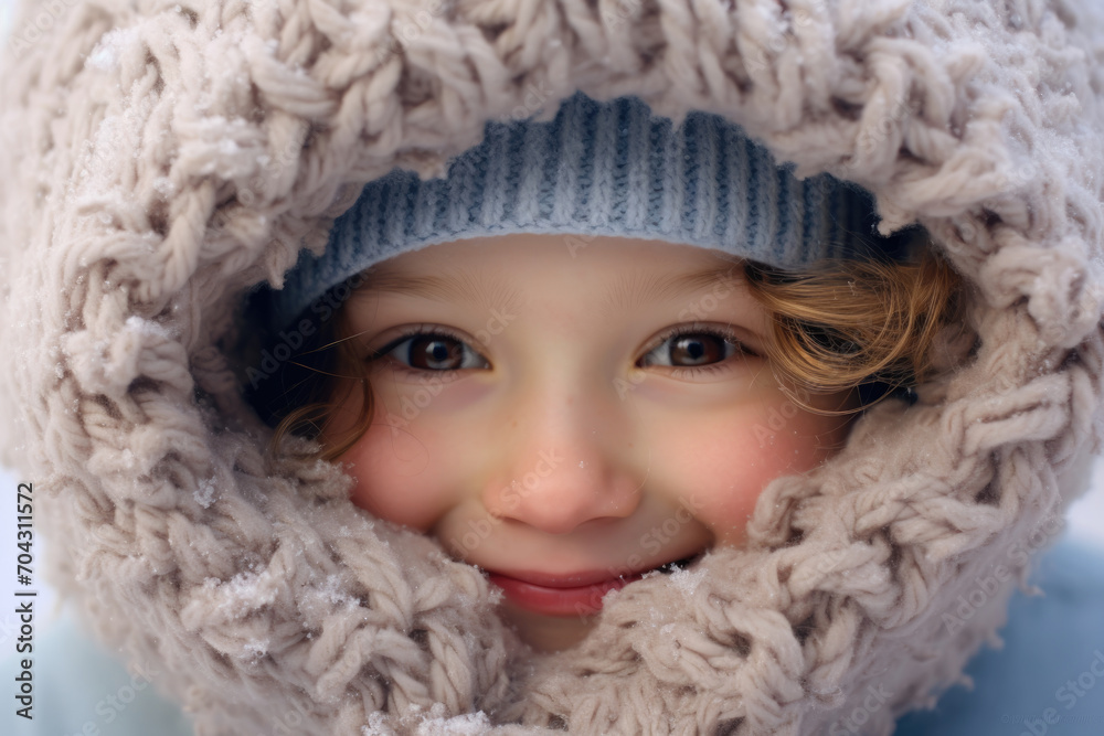 Child in the winter Child in the winter