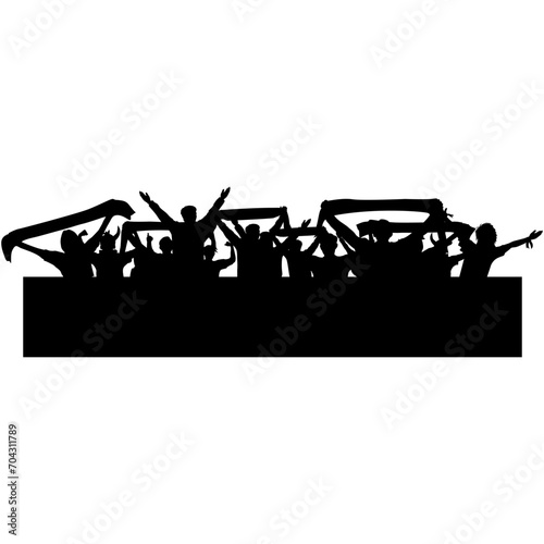 THE EUPHORIA OF SUPPORTING YOUR FAVOURITE SPORTS TEAM SILHOUETTES