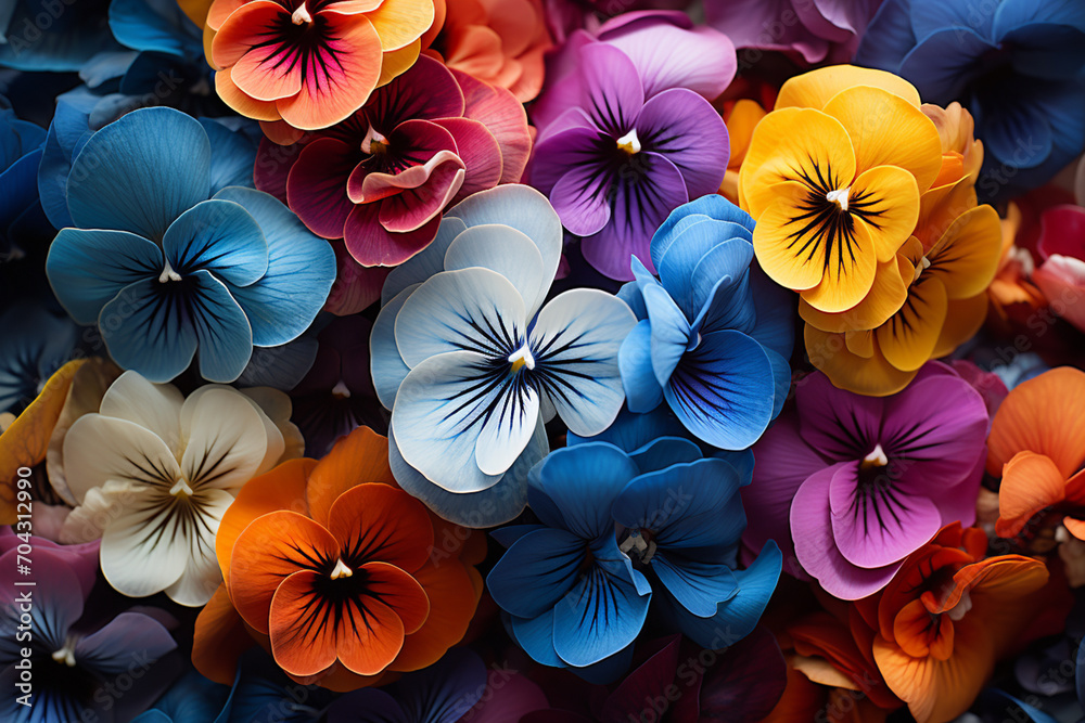 Pansy - Charming abstract faces in a variety of bright colors. Pansy - Charming abstract faces in a variety of bright colors.