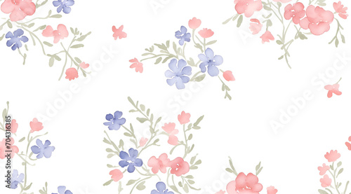 Abstract pink and purple floral background