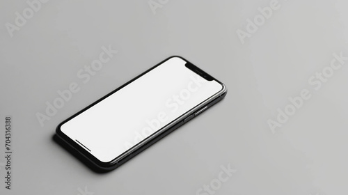 Minimalist Smartphone with Blank Screen