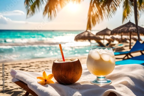 cocktail on the beach © qaiser