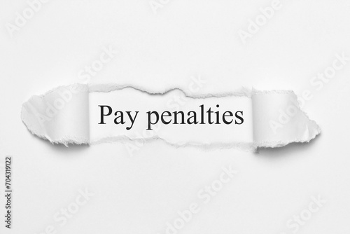 Fototapete Pay penalties