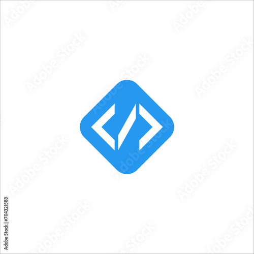 Free Download Coding web developer logo design vector modern  - GFXLoad