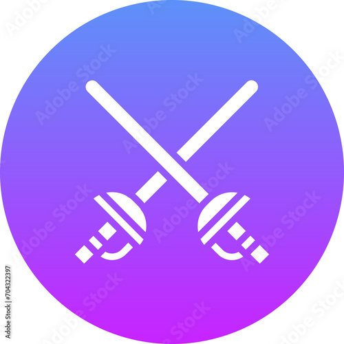 Fencing Sports Icon
