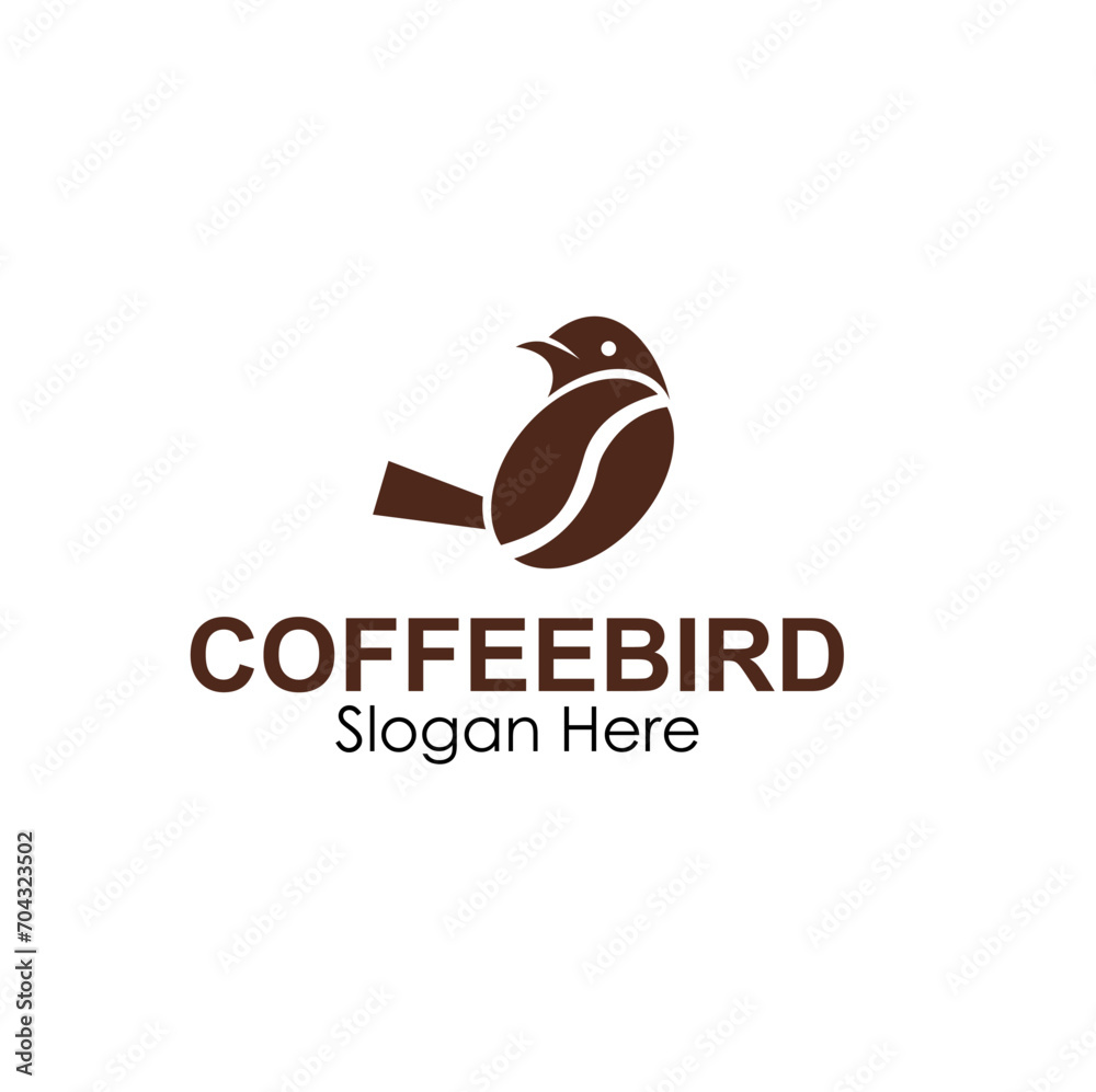 coffee bird logo design concept
