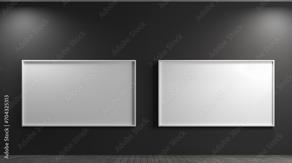 Dual Void Paired empty frames mockup on a dark wall
Dual Void Paired empty frames mockup on a dark wall