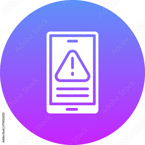 Mobile Warning Icon