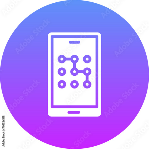 Mobile Pattern Lock Icon