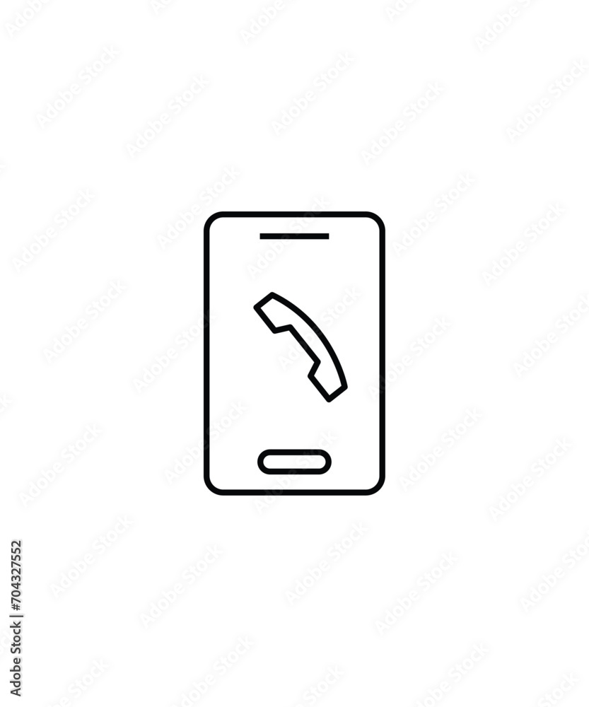 phone icon, vector best line icon.