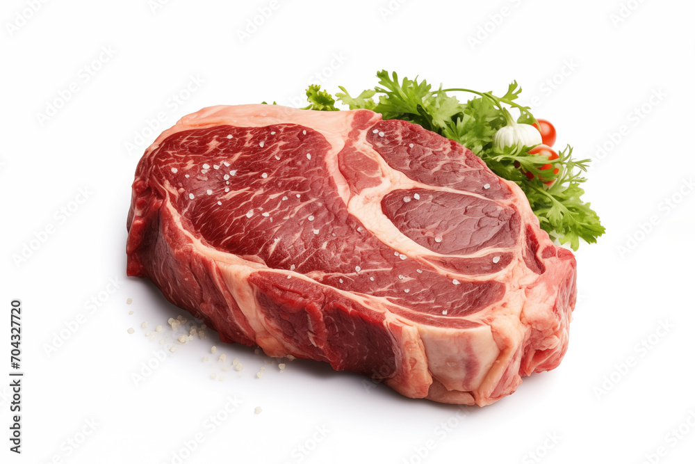생고기 소고기 꽃등심 립아이 스테이크
raw beef ribeye steak  against a white background