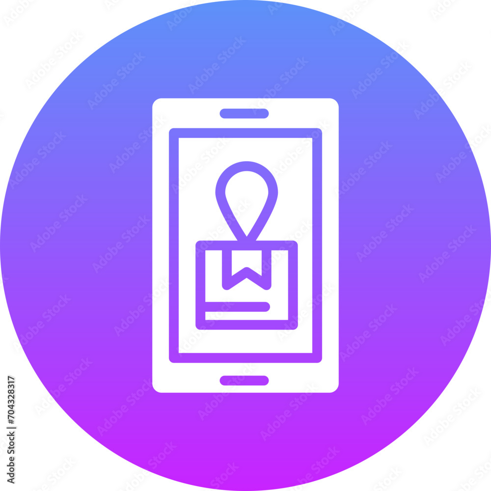 Mobile Shipment Tracking Icon Mobile Shipment Tracking Icon