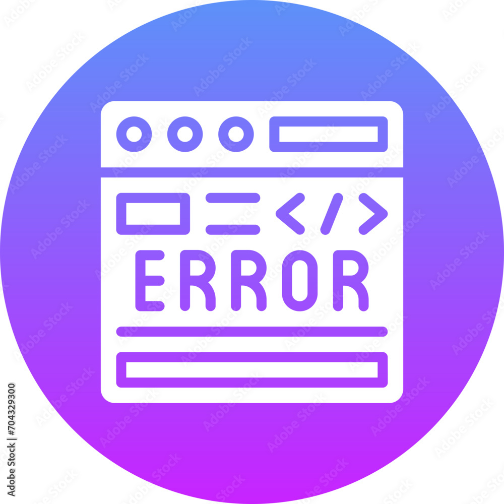 Code Error Icon Code Error Icon