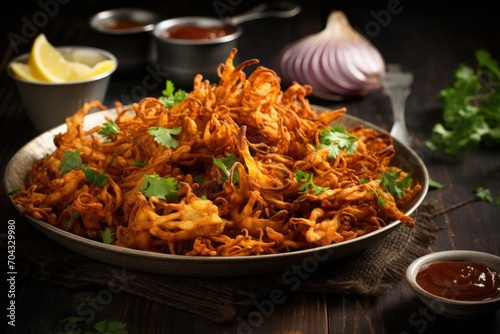 deep-fried crispy onion bhaji 