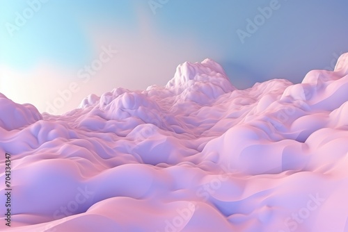 Pink alien landscape