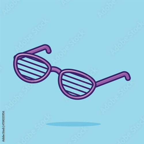 Party glasses simple cartoon vector illustration new year stuff concept icon isolated