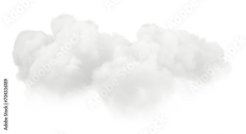 Clouds moving relaxing shapes on transparent backgrounds 3d illustration png