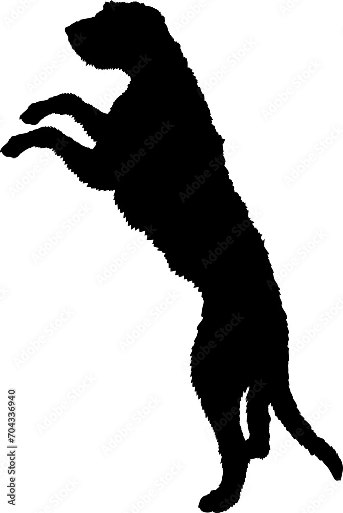 Irish Wolfhound. Dog silhouette breeds dog breeds dog monogram logo dog face vector