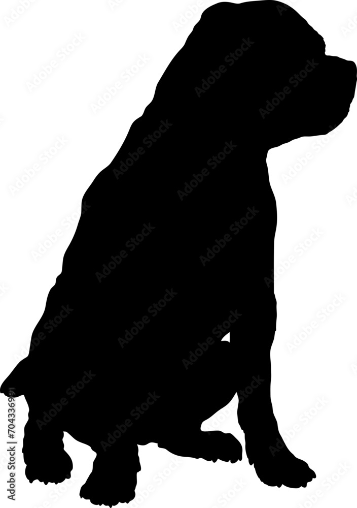 Rottweiler. Dog silhouette breeds dog breeds dog monogram logo dog face vector