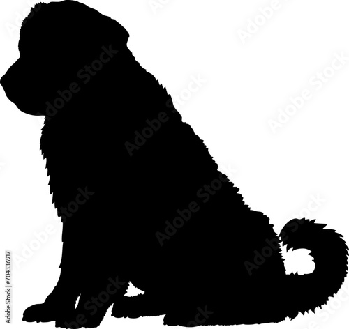 Great Pyrenees. Dog silhouette breeds dog breeds dog monogram logo dog face vector