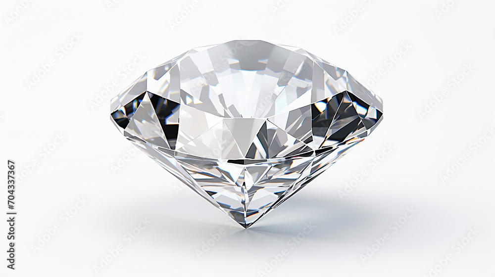luxury design shiny brilliant diamond placed on transparent background on white background luxury design shiny brilliant diamond placed on transparent background on white background