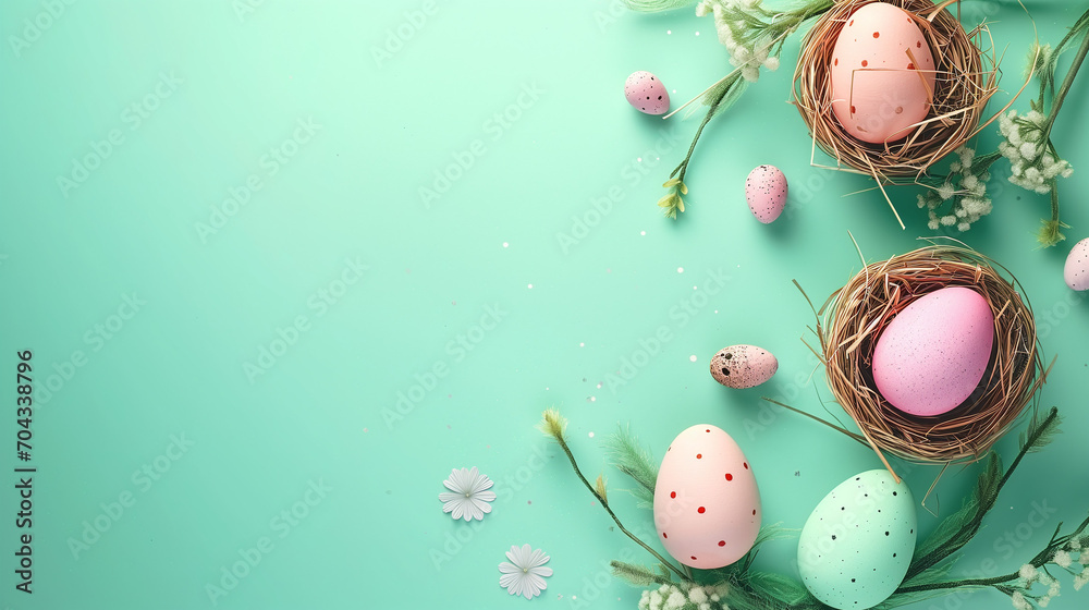 Easter decoration background