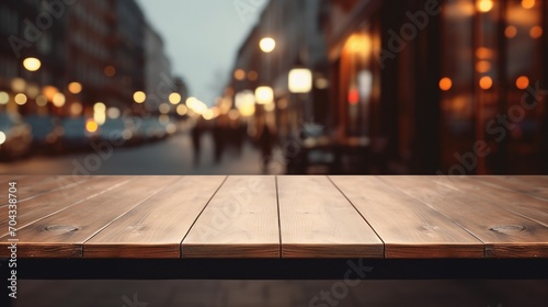 Vintage Wooden Table Top with Empty Space, Perfect Mockup for Interior Design and Business Concepts, Rustic Brown Surface in Home Office Setting