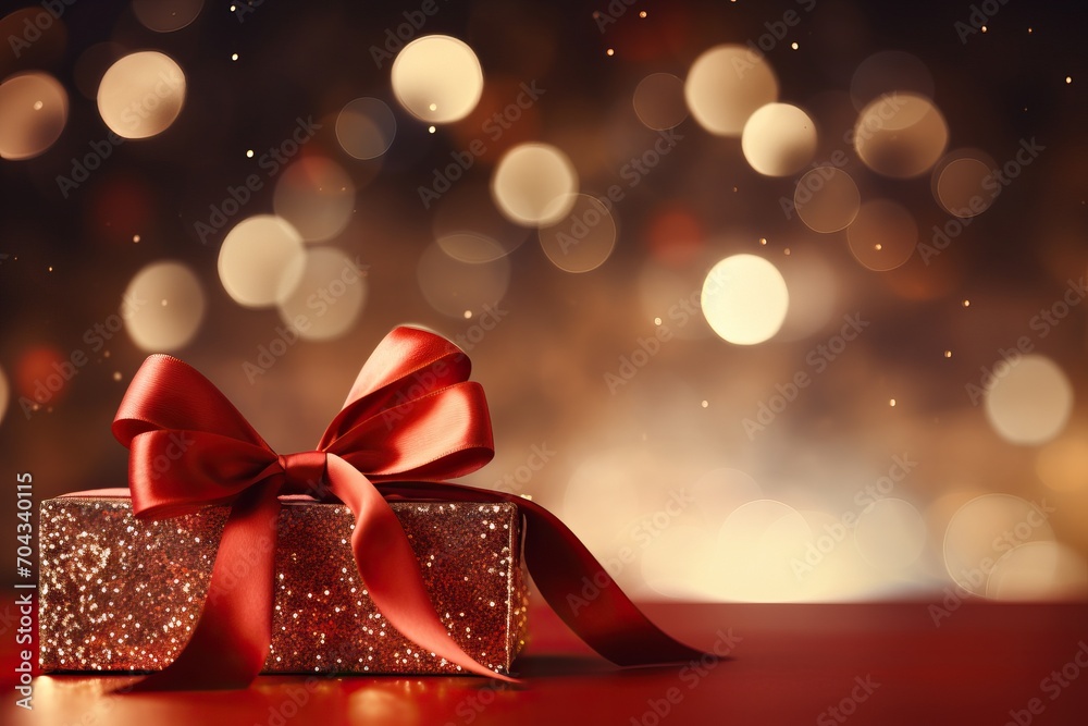 Red colored luxury background with golden elegant ribbon - valentine's day romantic gift - wedding anniversary - with space for custom text Red colored luxury background with golden elegant ribbon - valentine's day romantic gift - wedding anniversary - with space for custom text