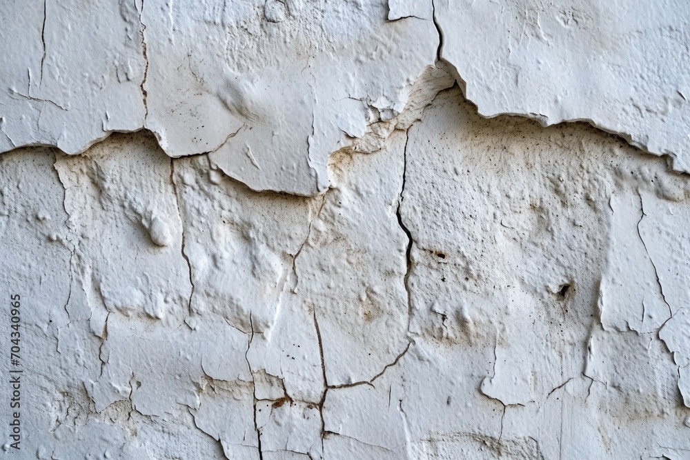 A white wall with peeling paint. Suitable for backgrounds or texture elements A white wall with peeling paint. Suitable for backgrounds or texture elements