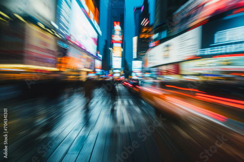 Wandering among the overwhelming demands of the corporate world ... The city, which represents the struggle to continue to focus on business life, long exposure. Visually stunning 'work blur' effect.