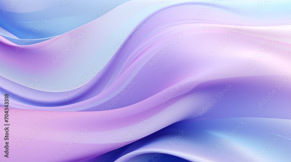 stockphoto, Illustration of colorful abstract background with digital lavender and blue shiny wavy surfaces. Shade of violet expressing cheerfulness and calmness.