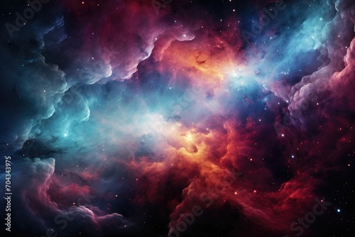 Colorful Cloud Nebula - Space wallpaper