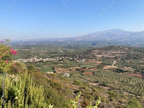 valley in western Crete, Greece, near small village Melidoni