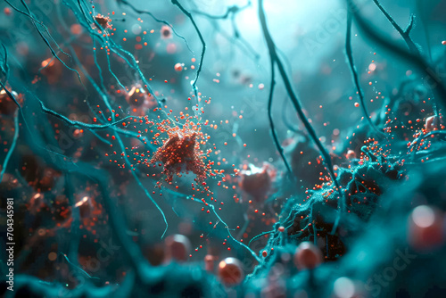 neural connections in the brain photo