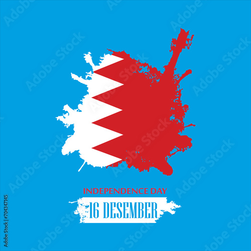 Bahrain independence day bahrain flag theme design 16 december