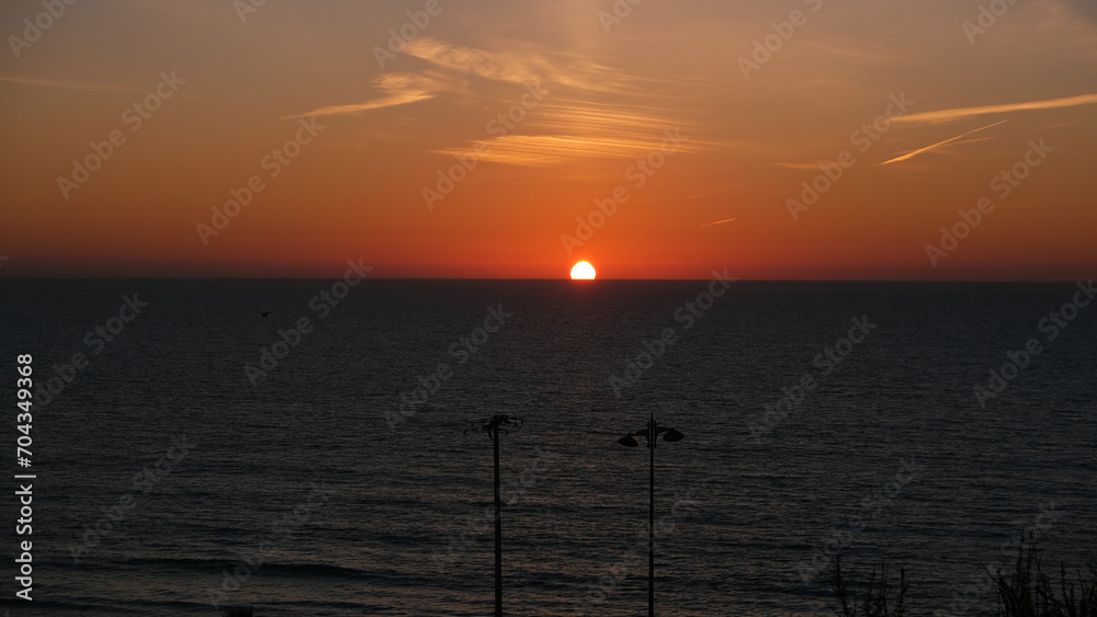 Sonnenuntergang am Meer Atlantik Taghazout