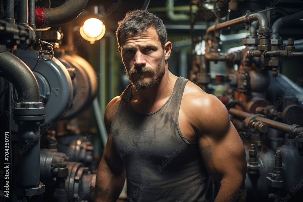 Plumber operator in Boiler Room Plumber operator in Boiler Room