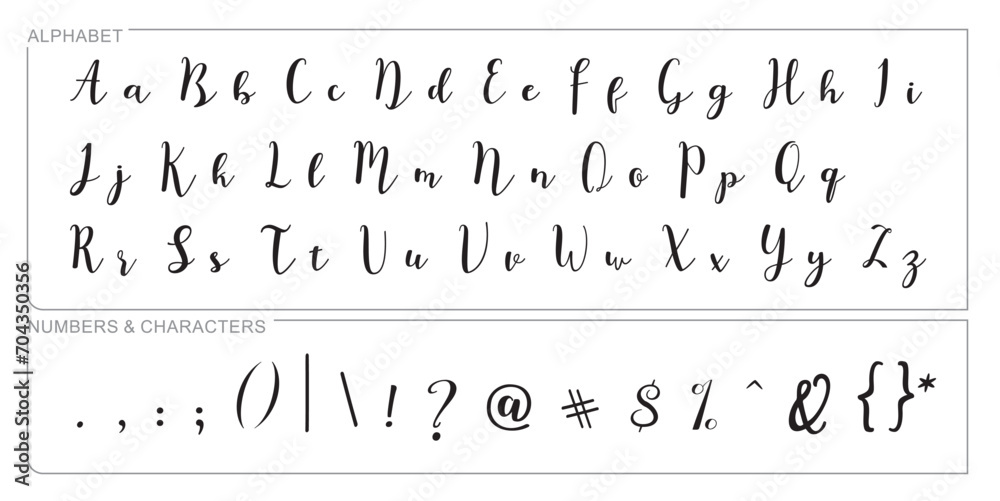 Alphabet Split Monogram, Split Letter Monogram, Alphabet Frame Font. Laser cut template. Initial monogram letters. - obrazy, fototapety, plakaty 