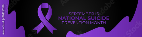Vector illustration on the theme of National suicide prevention month observed each year during September. suit for banner, Holiday, cover, flyer, poster, card, brochure and background design.