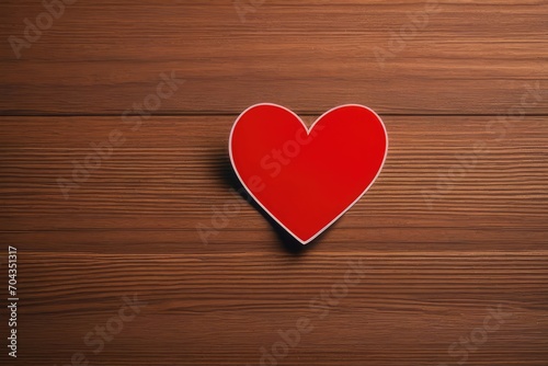 a high quality stock photograph of a single red heart shape sticker isolated