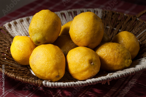 lemons in a basket