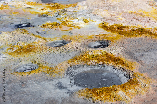 A view of hot water mud in Uyuni