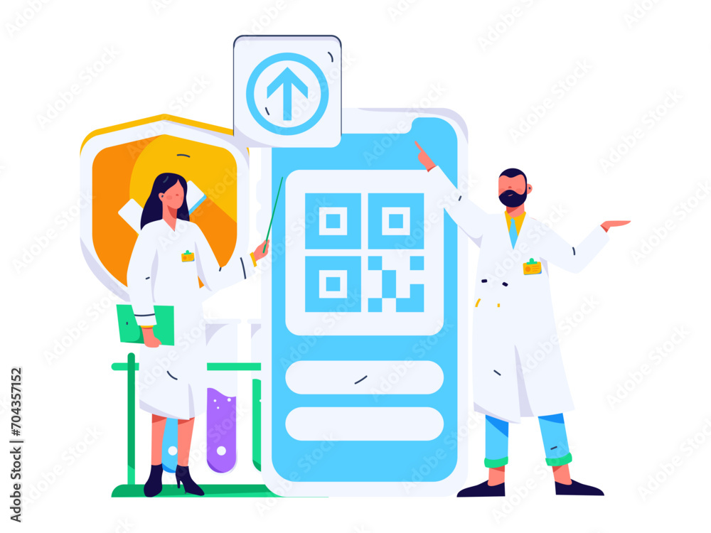 Medical characters fighting the epidemic flat vector concept operation hand drawn illustration
Medical characters fighting the epidemic flat vector concept operation hand drawn illustration