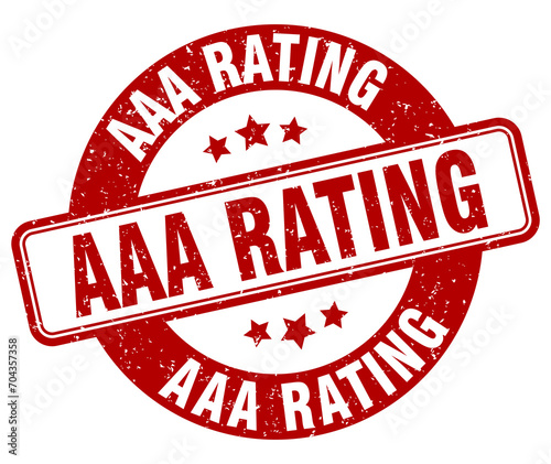 aaa rating stamp. aaa rating label. round grunge sign