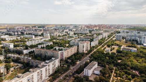 streets of Orenburg taken from above from a drone © Павел Чигирь