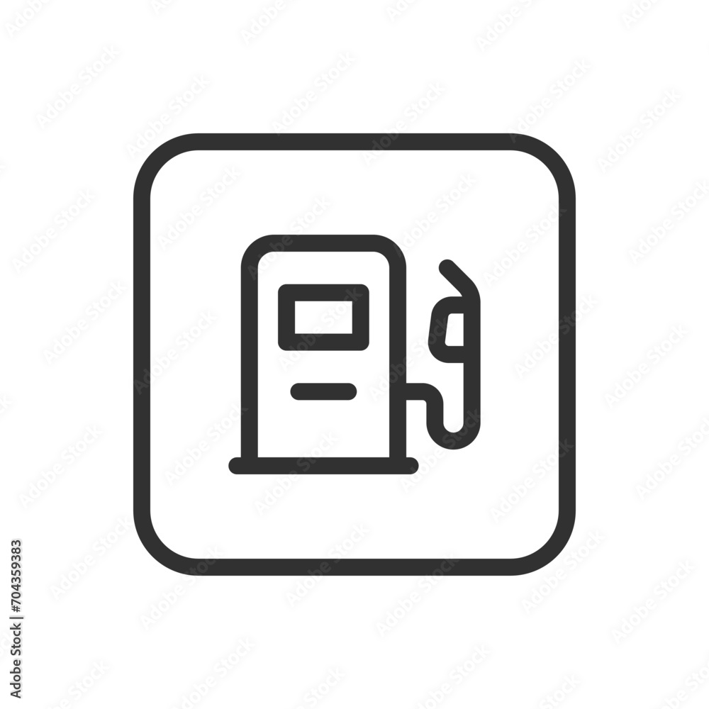 Gas station. Modern, simple flat vector illustration for web site or mobile app Gas station. Modern, simple flat vector illustration for web site or mobile app