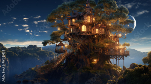 fantasty house of landscape