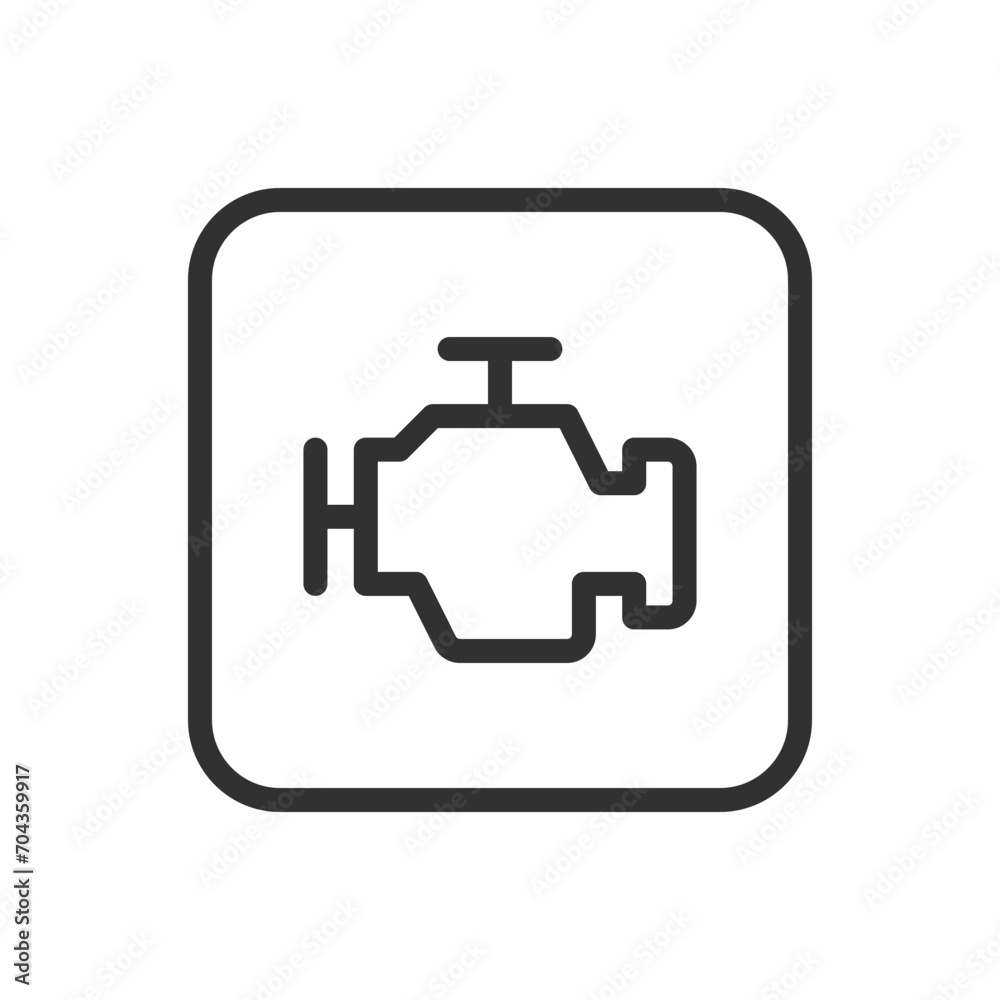 Car parts, car engine. Modern, simple flat vector illustration for web site or mobile app Car parts, car engine. Modern, simple flat vector illustration for web site or mobile app