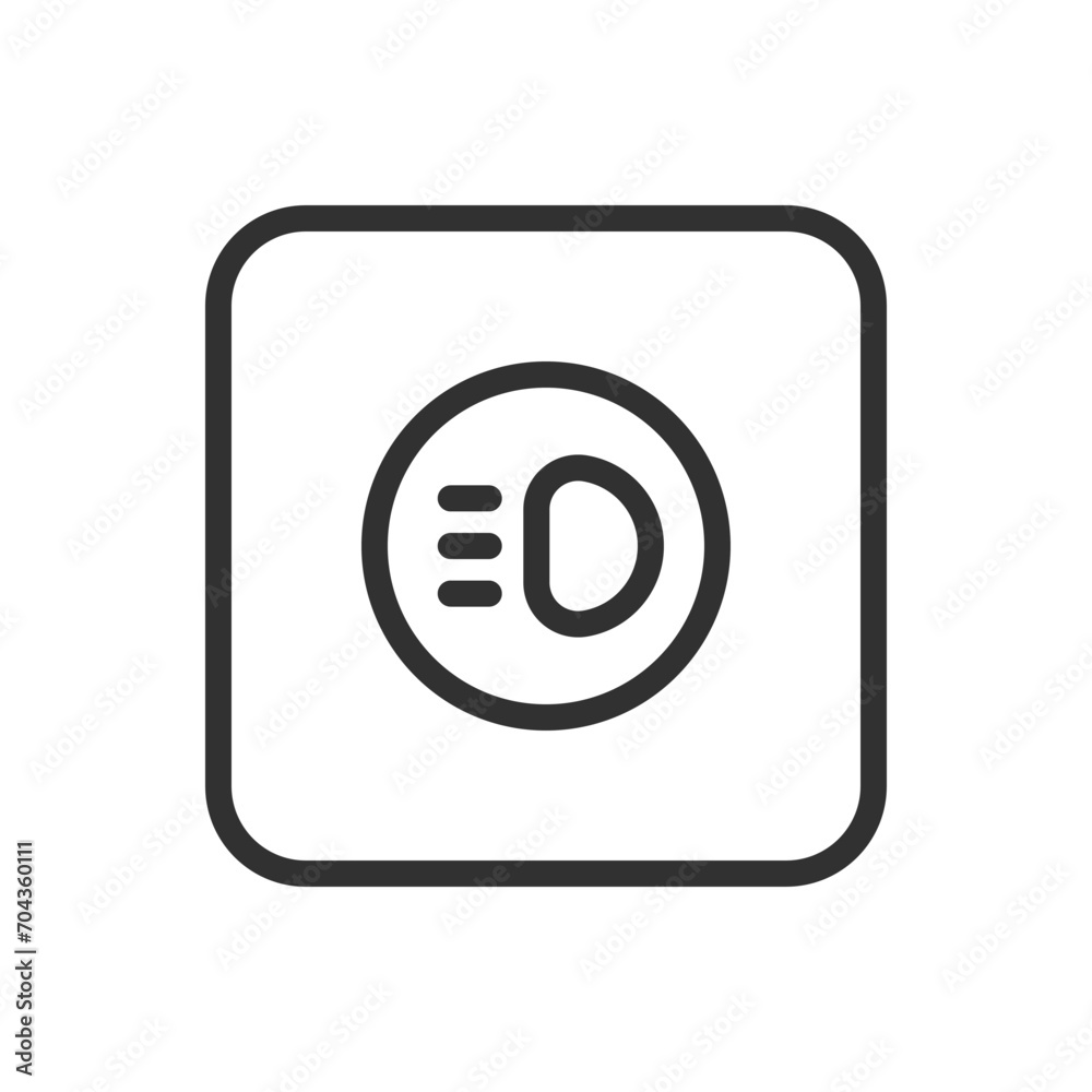 Car parts, long light dashboard sign icon. Modern, simple flat vector illustration for web site or mobile app Car parts, long light dashboard sign icon. Modern, simple flat vector illustration for web site or mobile app